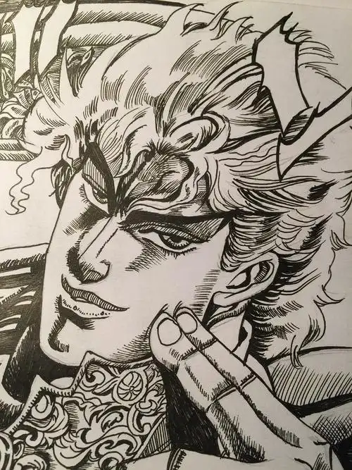 jojo奇妙冒险 临摹手绘