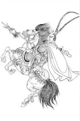 干货难得一见的武将白描画法全部画一遍学会画武将很简单