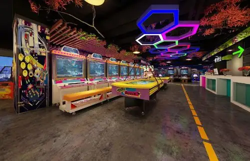 上海200平米游戏厅装修案例效果图