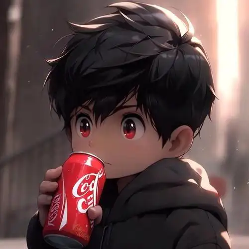 你爱喝可乐吗71送你一组可乐情侣头像附咒语咒语女生版:chibi