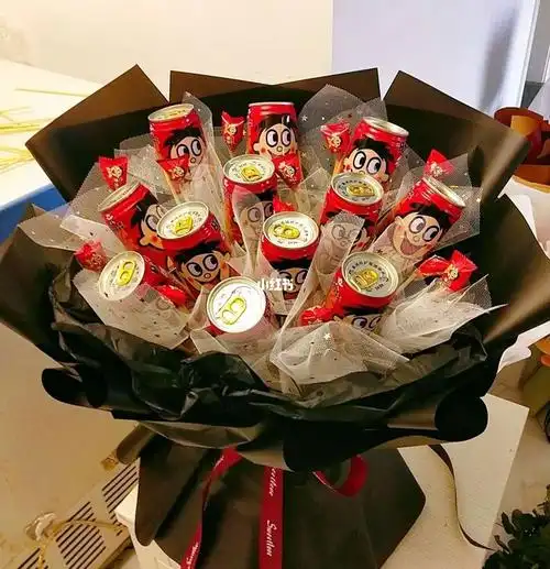 好喝又有创意的旺仔牛奶花束强烈推荐