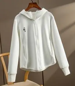 岛国设计师 连帽空气棉卫衣短外套女594w