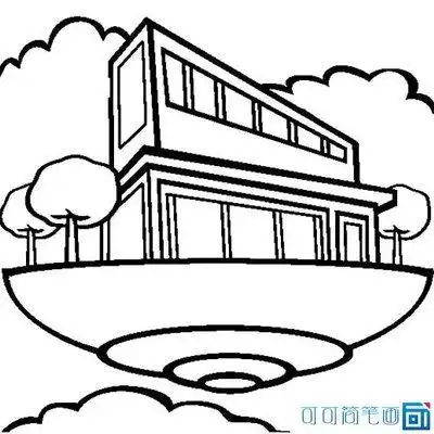 未来世界儿童画简笔画图片2-57kb