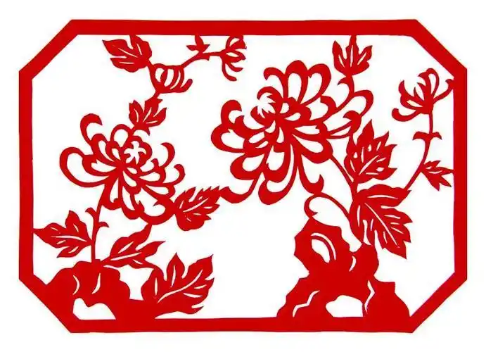 中卫周国霞剪纸梅兰竹菊