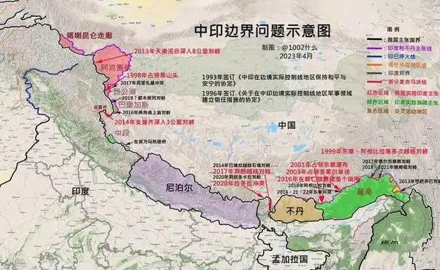因为英国搅局,印度不满这条传统习惯线,重新划定了"麦克马洪线",抢占