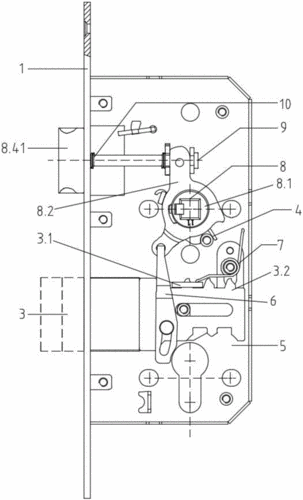 一种双锁舌加固锁体的制作方法
