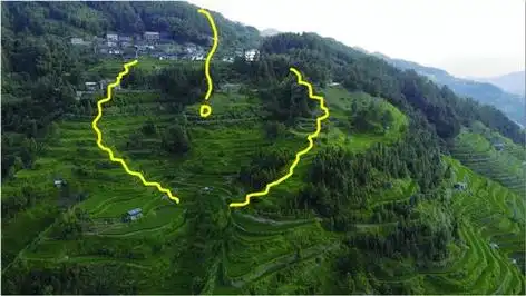 虎歇坪风水龙脉图