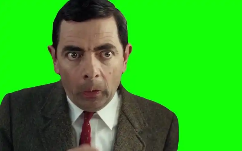 【绿幕素材】憨豆先生搞笑视频素材,高清无水印