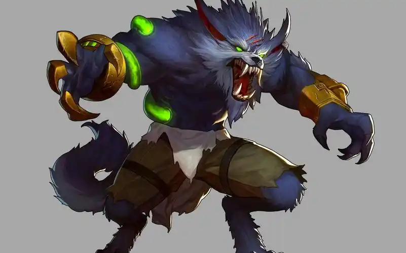 玩lol不如做lol,zbrush狼人手办模型雕刻