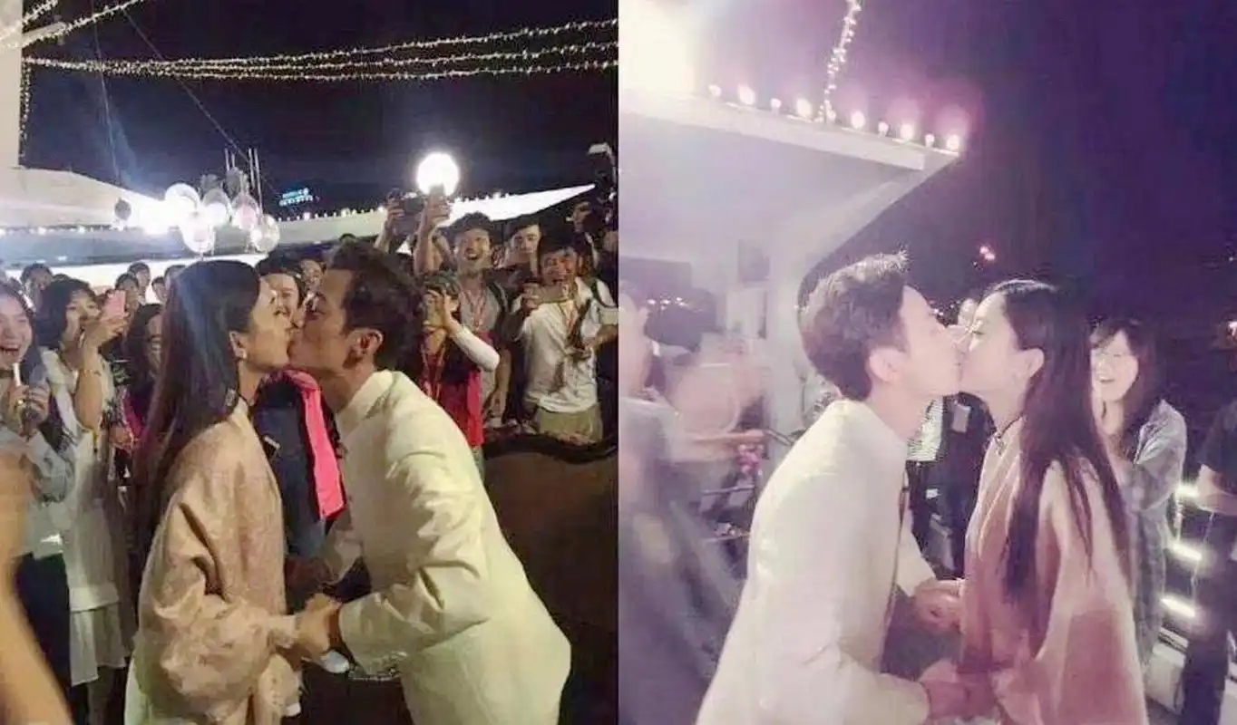 何炅与赵丽颖接吻?那时候真的很亲密.