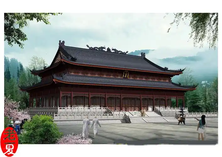 古建筑设计施工寺庙设计图祠堂设计仿古牌坊门楼