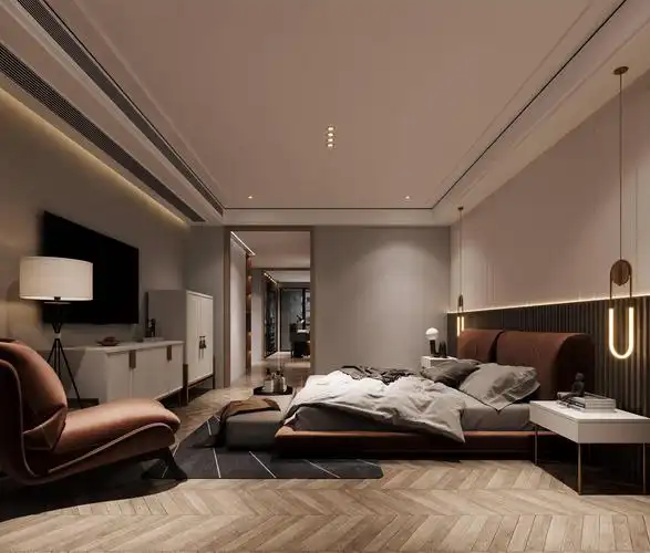 现代风格无主灯设计跃层别墅空间装修这样的风格你喜欢吗