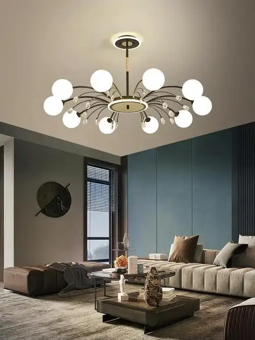 北欧吊灯现代简约大气轻奢客厅魔豆灯具组合全屋usb灯