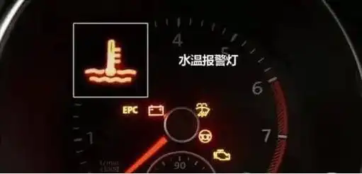 一些没有水温表的车型会以指示灯的颜色显示冷却液温度情况:蓝色代表