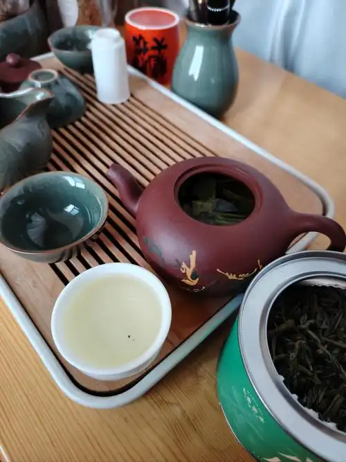 在家喝茶