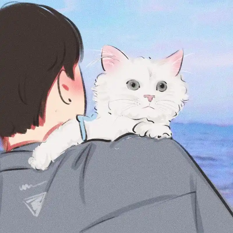 抱猫猫氛围感情侣头像93 男生版抱猫猫来了 	 取图 	 禁止商用二改