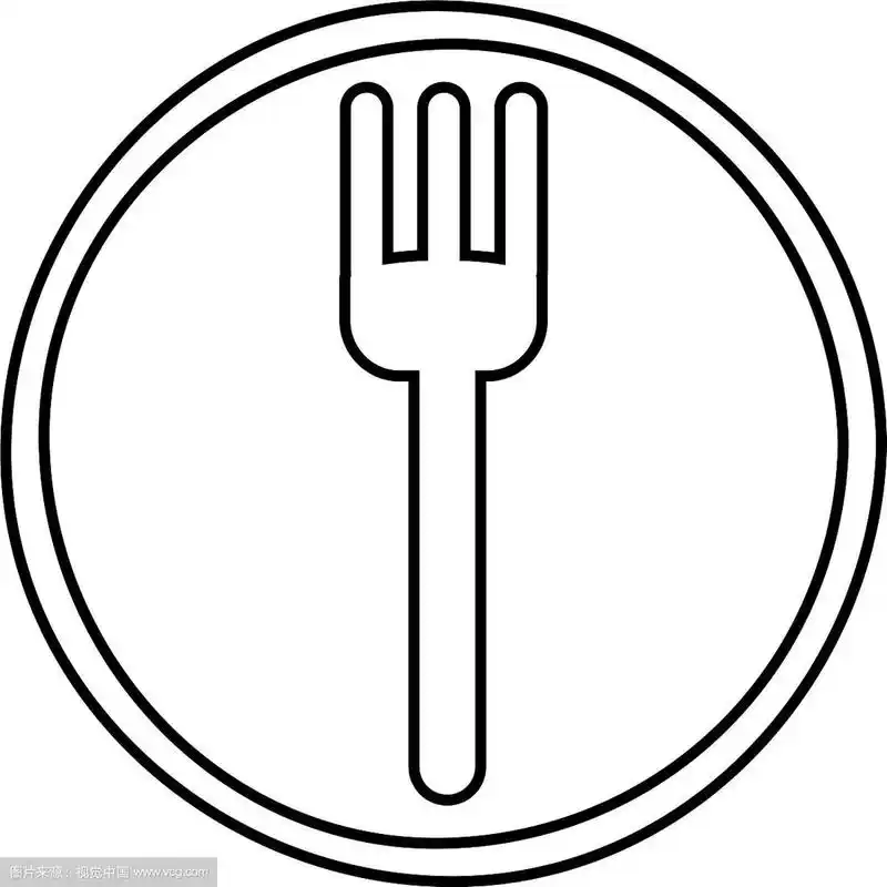 叉餐具孤立图标
