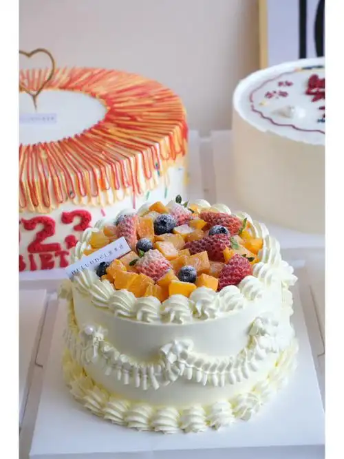 水果蛋糕动物奶油蛋糕
