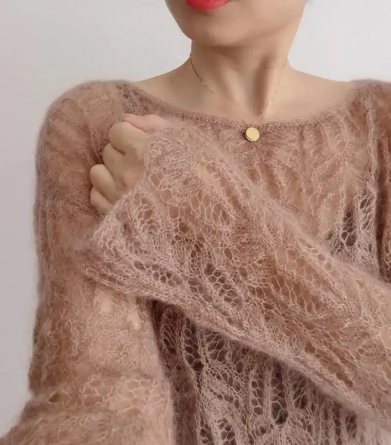 棕榈花马海毛编织图解#编织教程 #棒针编织 #毛线编织 #马 - 抖音