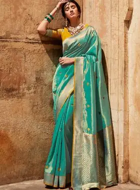 02022夏新款印度纱丽丝质刺绣民族风女装莎莉节日聚会服饰 6款选印度