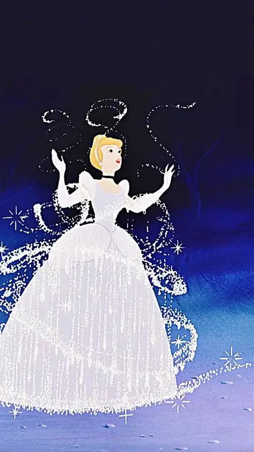 灰姑娘,卡通,可爱,,手机壁纸,锁屏壁纸灰姑娘的时间 手机锁屏壁纸