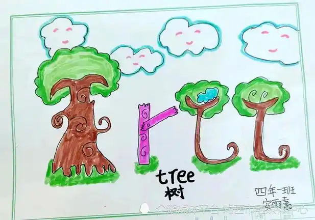 虎林市迎春实验学校 开展创意单词画活动_腾讯新闻