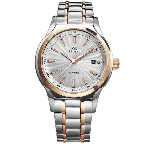 reimah 雷迈表 风尚系列 石英表 男士手表 钢带介玫 6056m