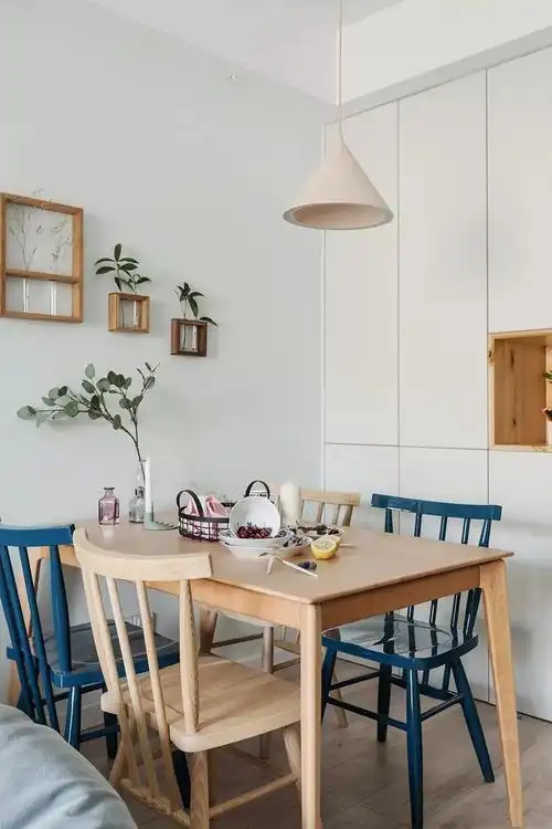 实景图片欣赏-65平米北欧风格餐桌椅效果图欣赏-齐装网室内装修效果图