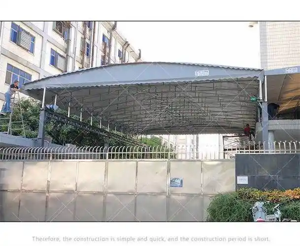 户外用防晒推拉雨棚抗老化方管电动雨棚