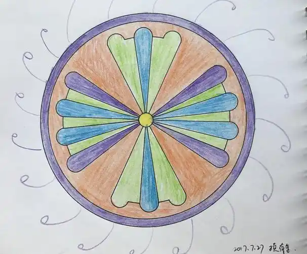 曼陀罗涂色疗愈二 - 简书