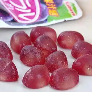 日本进口糖果kabaya卡巴也果汁2味夹心软糖45g葡萄味