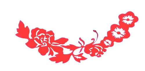 角花 花边剪纸 窗花 纯手工剪纸 传统镂空艺术剪纸 中国传统剪纸