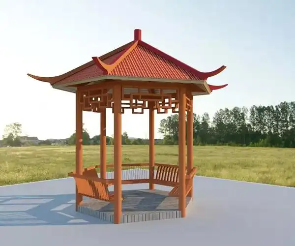 六角凉亭,超凡脱俗