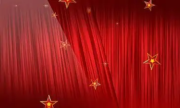 红色华丽舞台幕布 i>快 /i> i>速 /i>拉开谢幕绿屏视频 i>素 /i> i>材