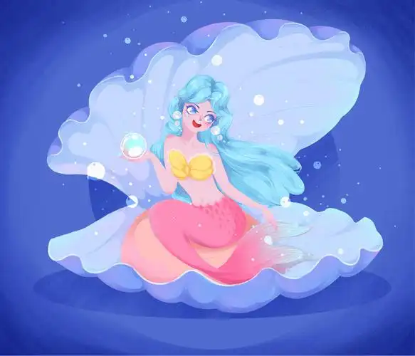 人鱼公主儿插|插画|儿童插画|顾九v - 原创作品 - 站酷 (zcool)