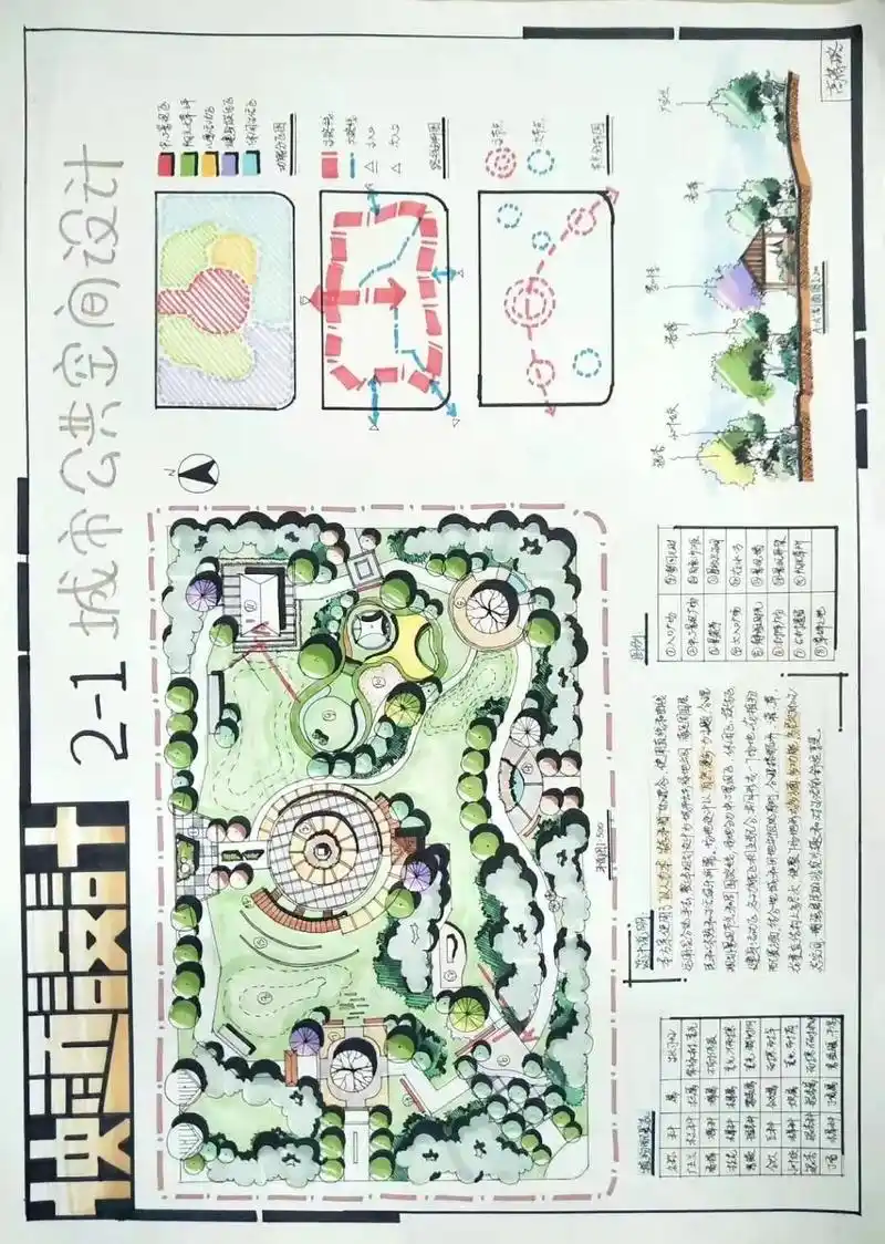 大禹手绘|园林景观快题学生作品(三)