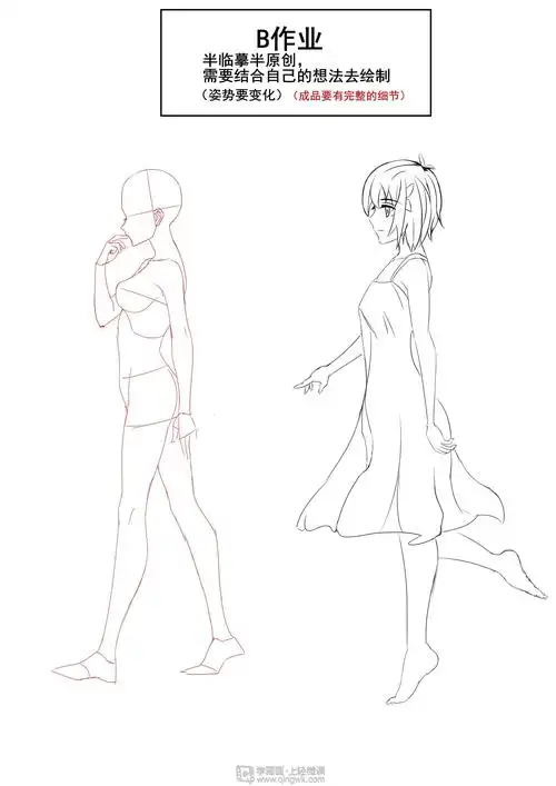 侧面的人体结构和细化