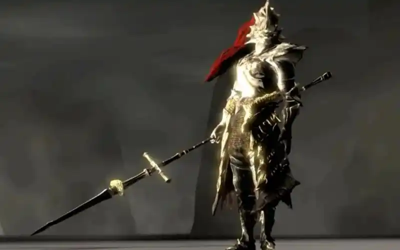 黑魂友情客串,猎龙骑士翁斯坦.无上金甲,雷霆长枪.