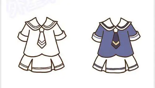 衣服简笔画女生视频教程