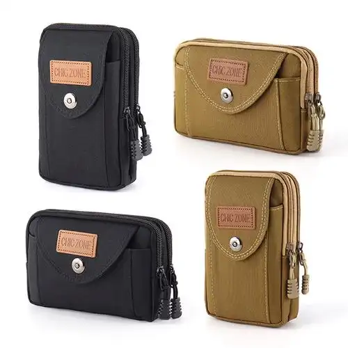 派尼美特新款手机包男穿皮带竖款战术腰包横款手机套防水皮带包手机