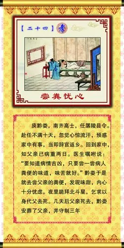 二十四孝之尝粪忧心(psd,展板)