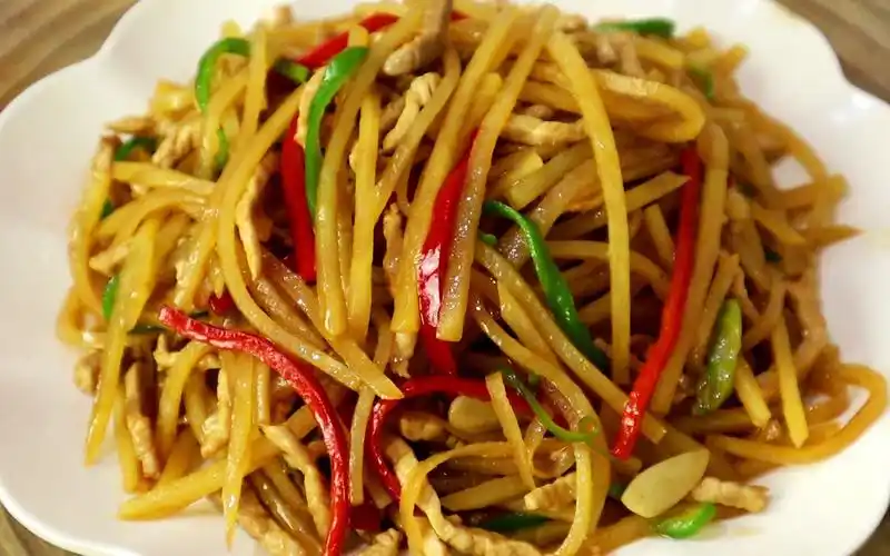 土豆炒肉丝的正确做法,原来有这么多技巧,清脆爽口超好吃_哔哩哔哩