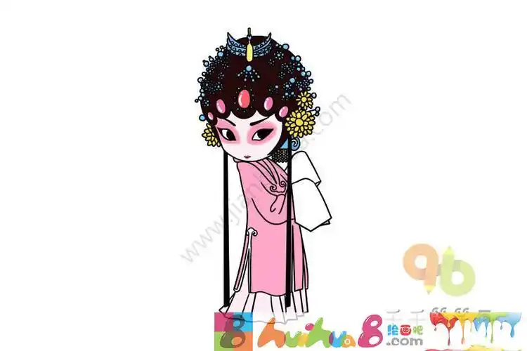 的主页戏曲人物简笔画 可爱京剧小人q版京剧人物简笔画画法戏曲人物简