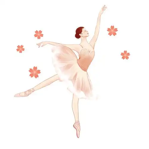 舞蹈卡通人物素材