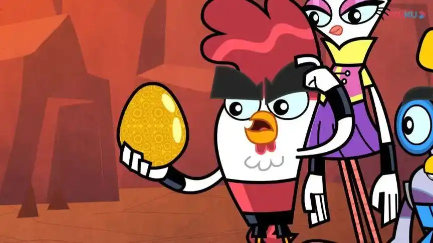 鸡仔得到金蛋变身功夫鸡