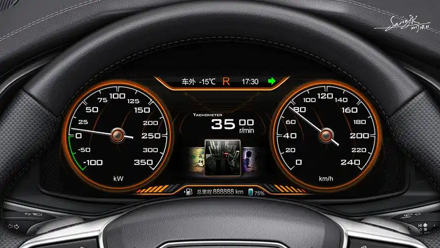 汽车全液晶智能仪表00