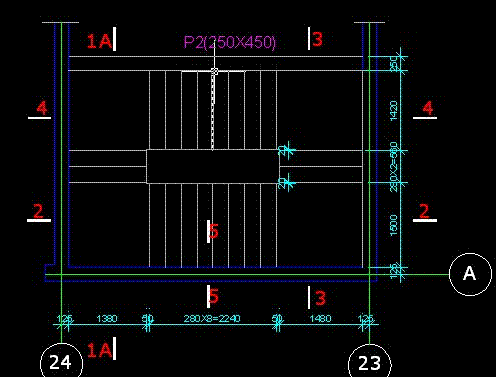 四跑楼梯怎么画