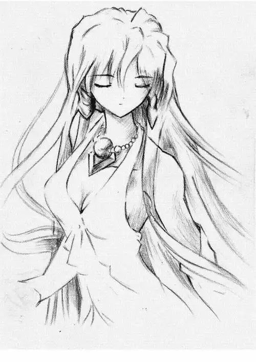 动漫人物素描精品