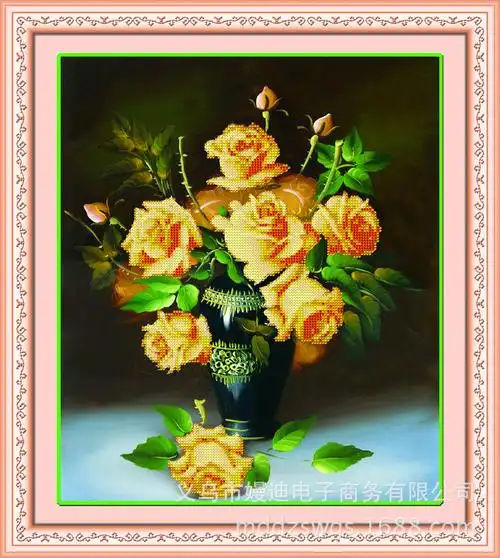 5d全彩钻石画 4024 绽放 钻石画批发 厂家直销 粘贴十字绣 招网代
