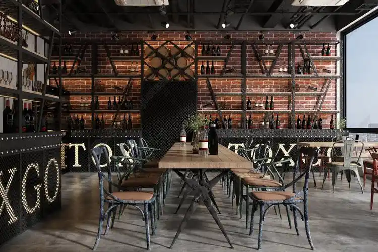 工业风酒吧3d模型下载